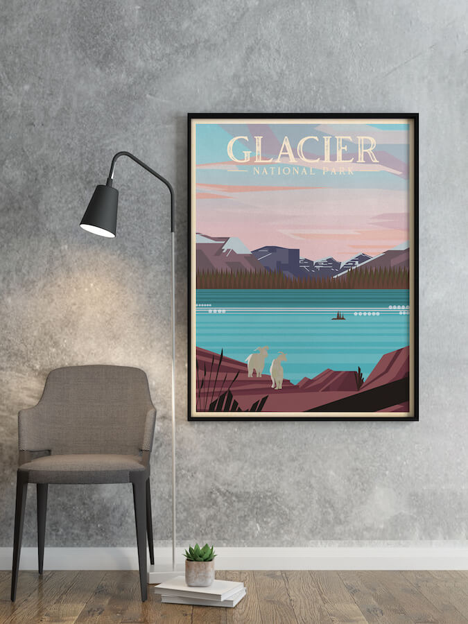 Glacier National Park Poster Print